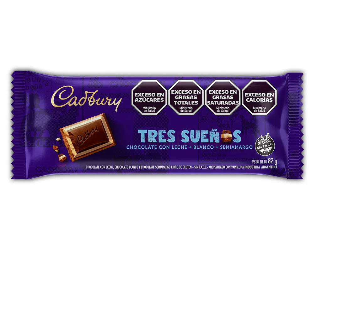 CADBURY 82G TRES SUE?OS